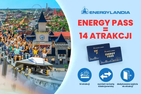 Energylandia: Energy Pass to 14 atrakcji! Zdobądź swoje bilety VIP i ciesz się zabawą.
