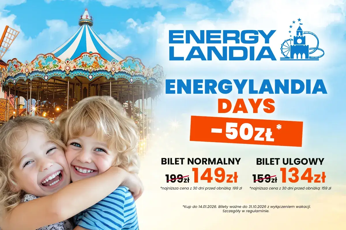 Kalendarz otwarcia Energylandia 2026