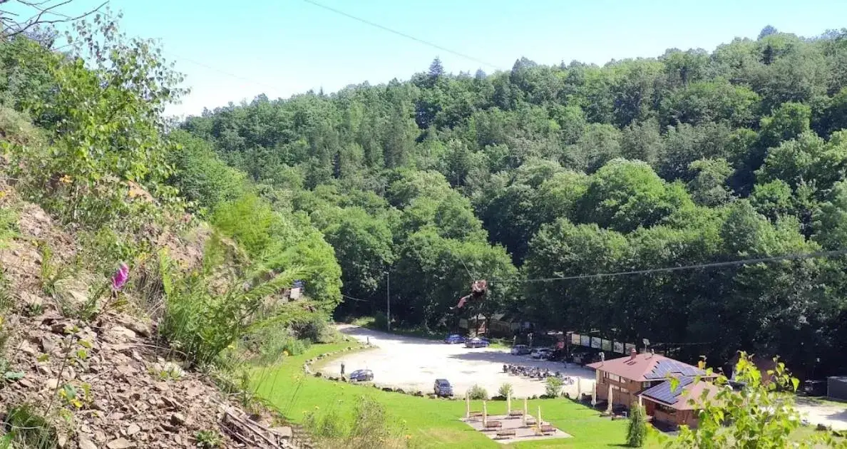 Leśny Park Przygody Skalisko Złoty Stok tyrolki