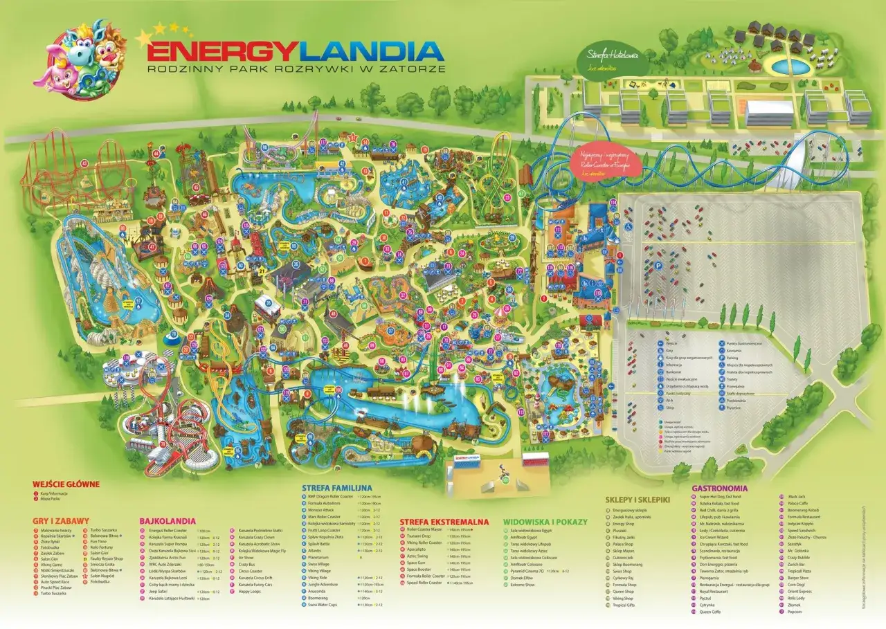 Mapa trasy Kraków Energylandia
