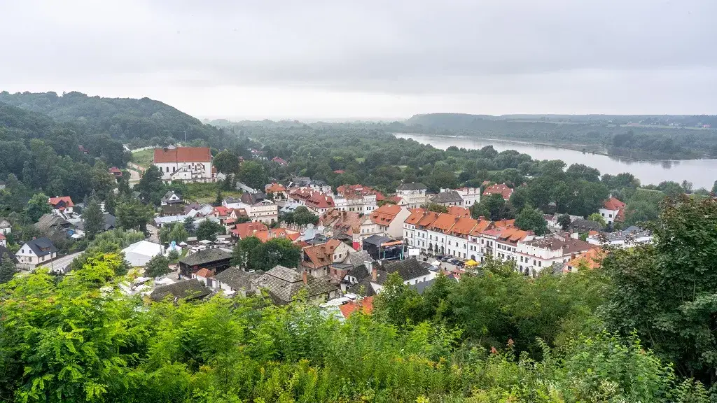 Góra Trzech Krzyży Kazimierz Dolny panorama